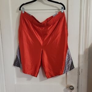 Tek Gear Men's Athletic Shorts in Bright Orange and Gray